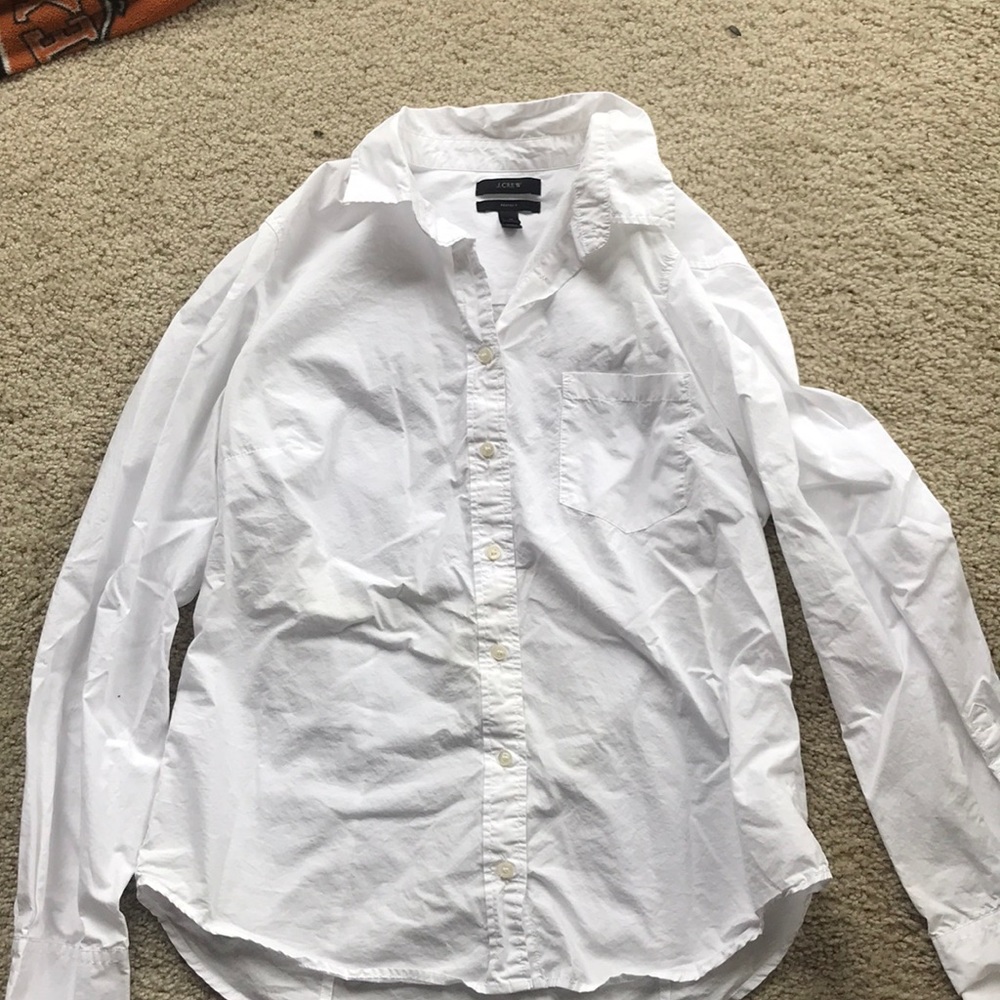 j crew white button up